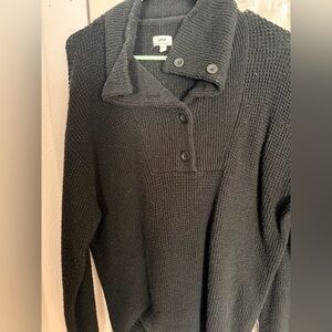 Aerie Black Cowl Neck Sweater